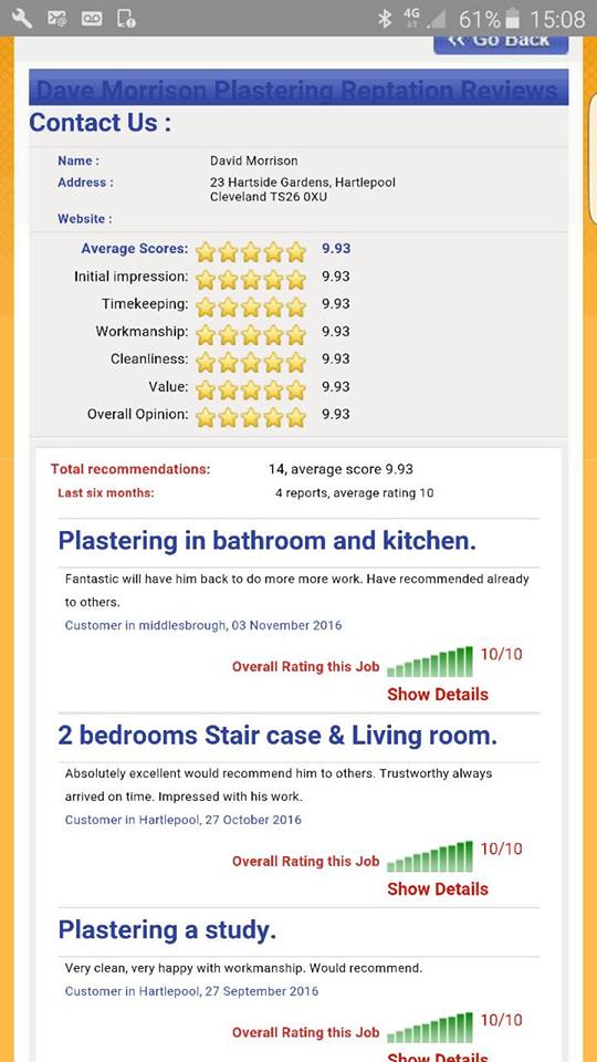 Dave Morrison Plastering — Photos 12